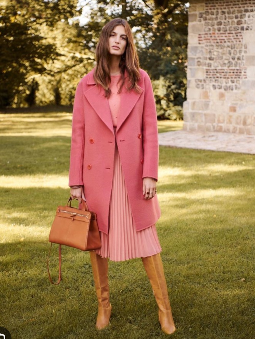 Rare! Sezane Taylor Coat in Peony - Retail $400 - 100% wool! - Picture 2 of 11